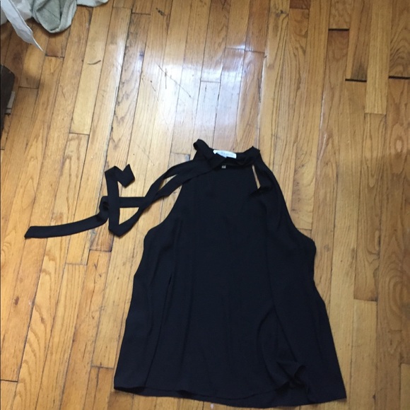 BCBG Tie Neck Halter Tank Camisole - Picture 5 of 6